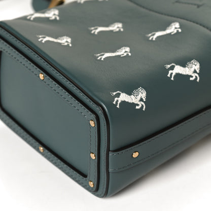 Chloe Smooth Calfskin Little Horses Embroidered Mini Roy Bucket Bag Cloudy Blue 13 of 13