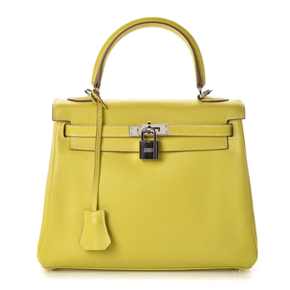 Hermes Swift Kelly Retourne 25 Lime 1 of 35