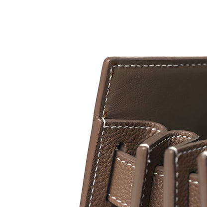 Saint Laurent Grained Calfskin Topstitch Small Classic Sac De Jour Taupe 13 of 22