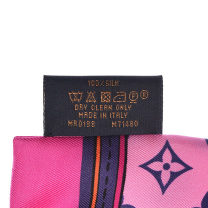 Louis Vuitton Silk Monogram Superstition Bandeau Rose 4 of 5