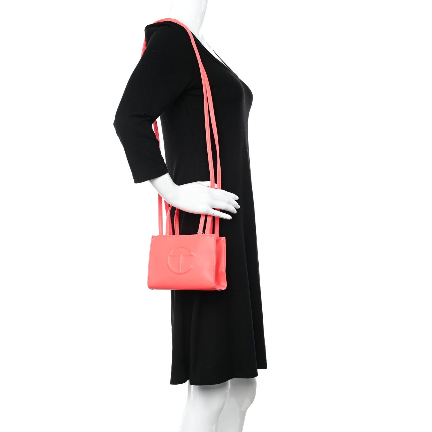 Telfar Vegan Leather Small Shopping Bag Hazard 2 of 8
