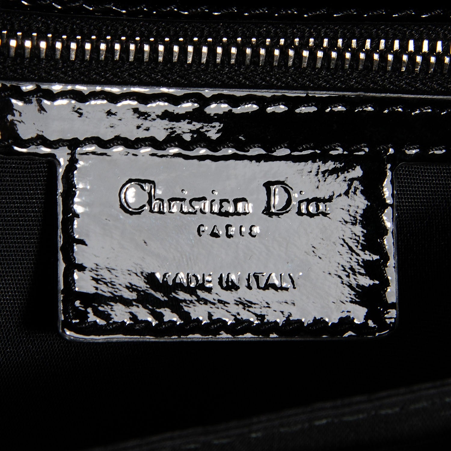 Christian Dior Patent Cannage New Lock Flap Black 9 of 9
