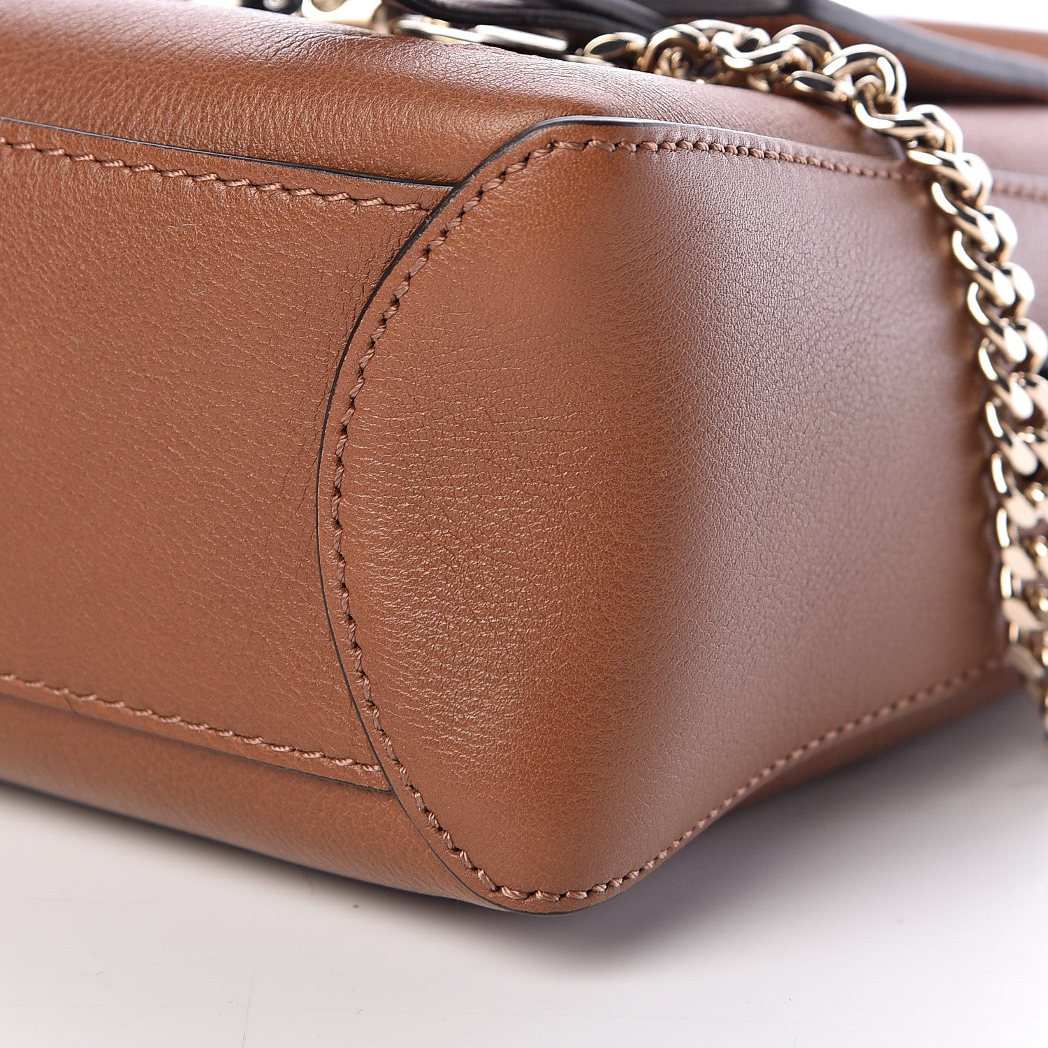 Chloe Calfskin Mini Faye Day Shoulder Bag Tan 10 of 10