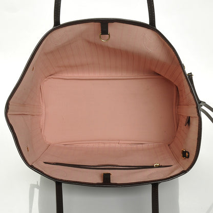 Louis Vuitton Damier Ebene Neo Neverfull MM Rose Ballerine 6 of 8