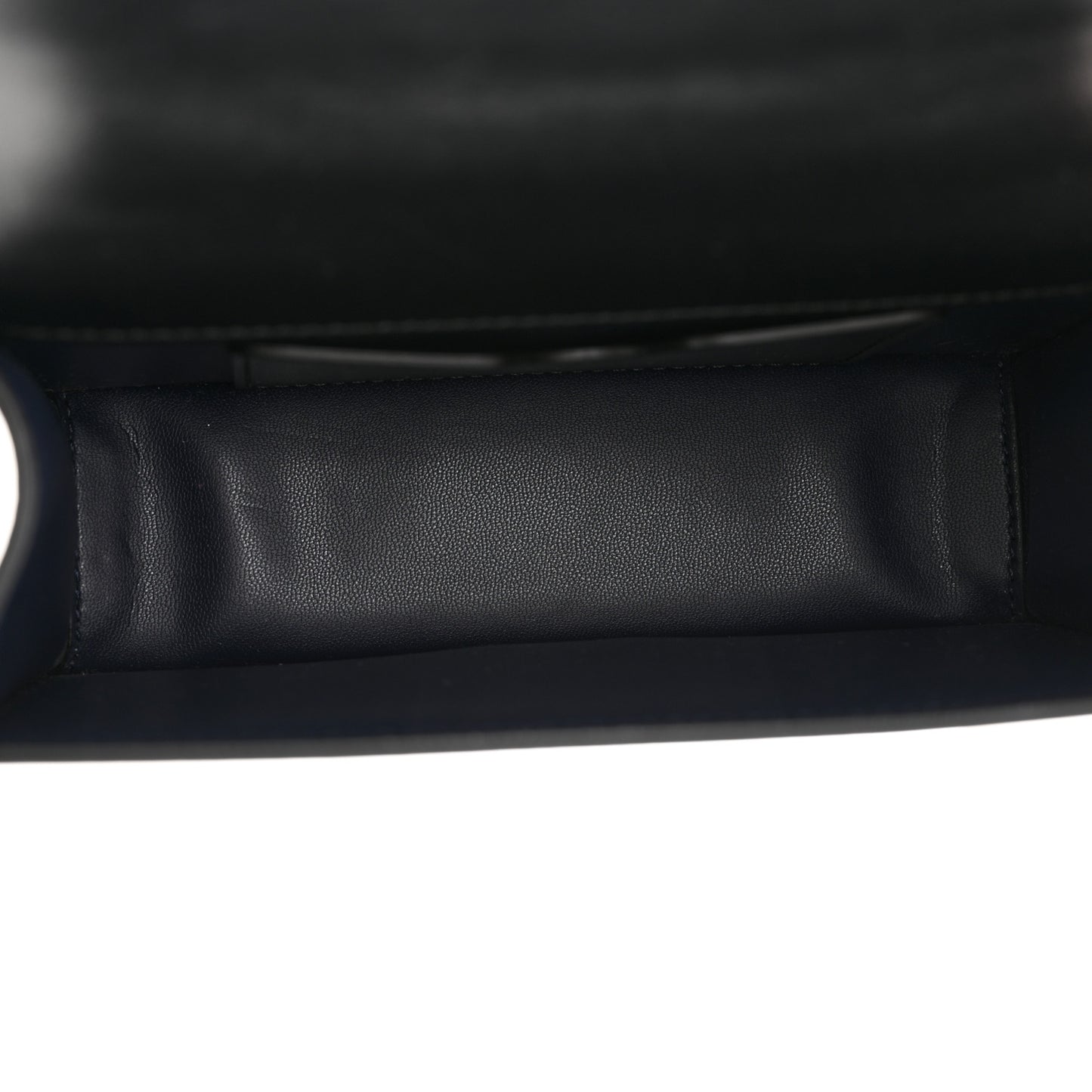 Calfskin Crystal Chain Clutch Black