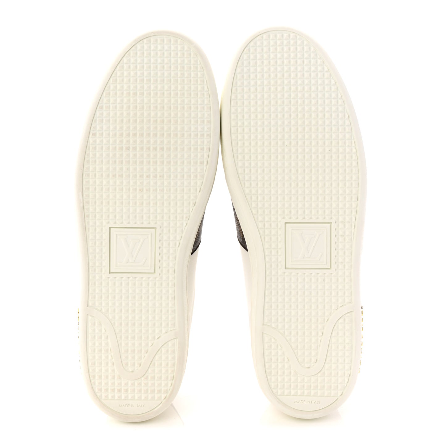 Calfskin Monogram Stud Front Row Sneaker 39 White