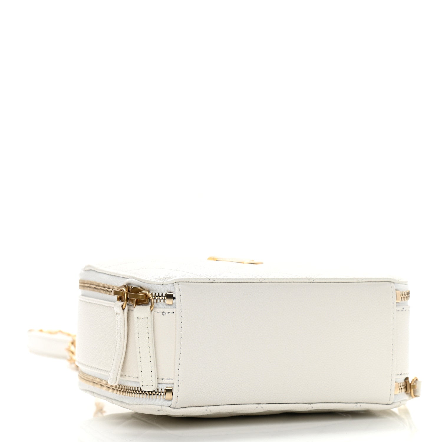 Chanel Caviar Quilted Small Pick Me Up Vanity Case White 4 of 10
