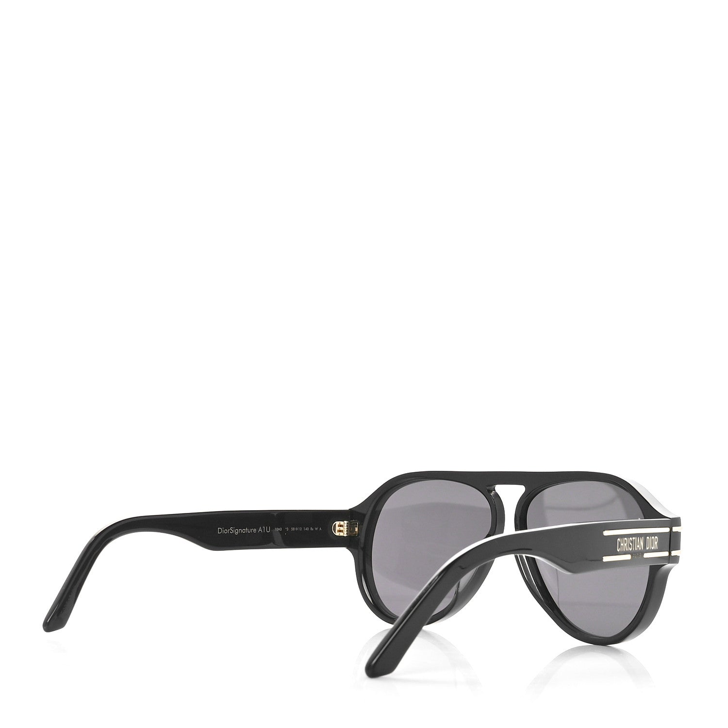 Christian Dior Acetate Diorsignature A1U Pilot Sunglasses Black 3 of 8