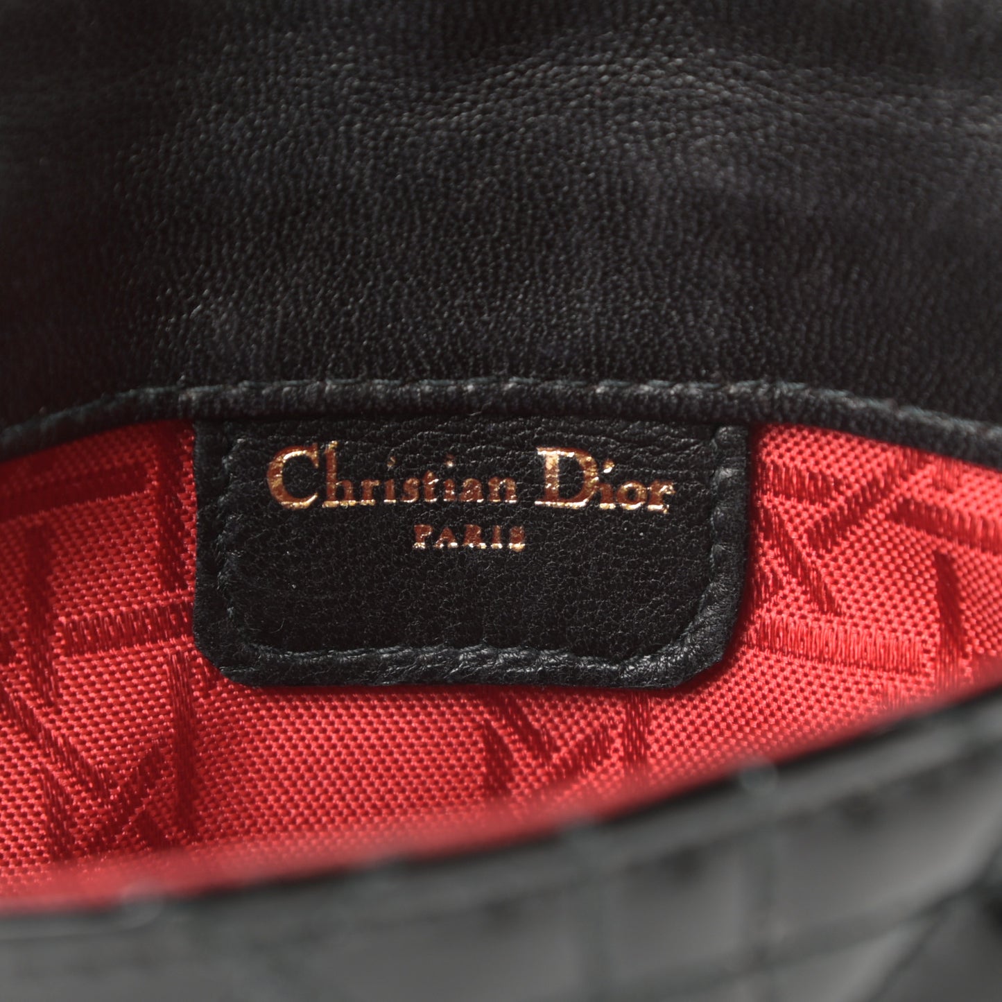Patent Cannage Mini Crossbody Pouch Black