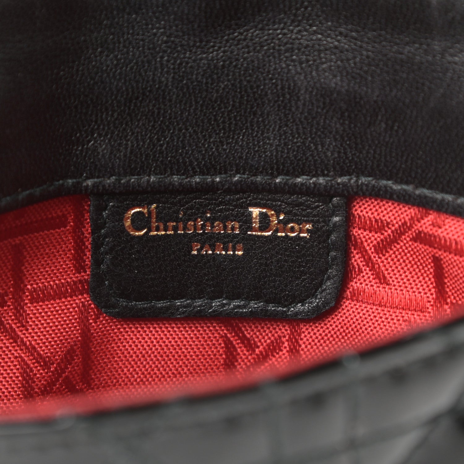 Christian Dior Patent Cannage Mini Crossbody Pouch Black 6 of 12