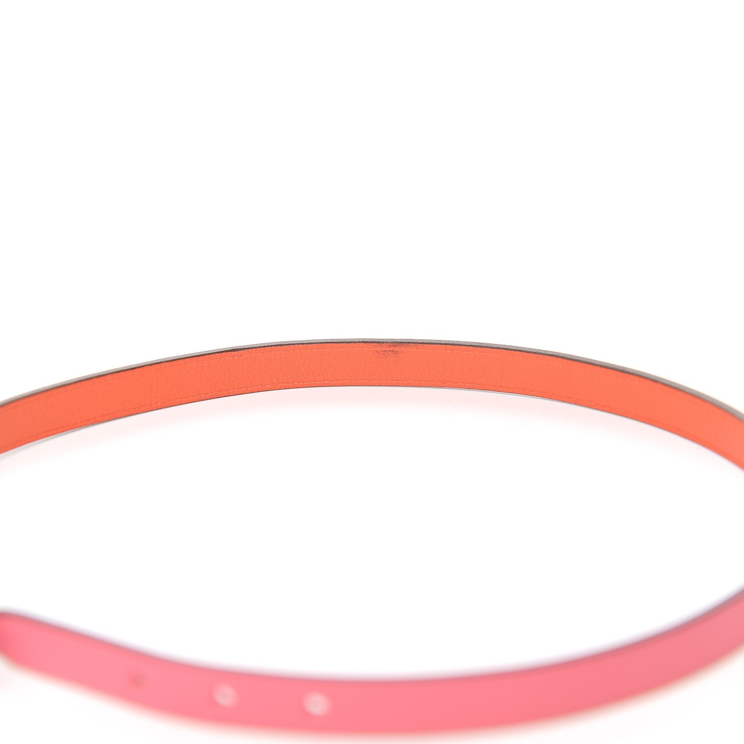 Hermes Swift Behapi Double Tour Reversible Bracelet XS Rose Azalee Orange Poppy 4 of 5