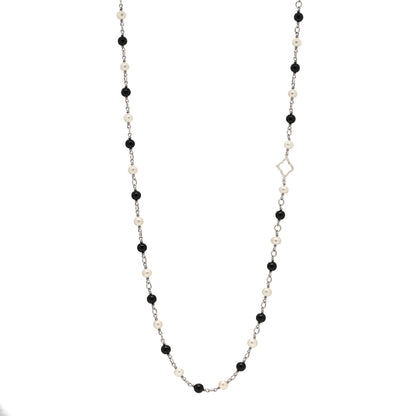 David Yurman Sterling Silver Black Onyx Pearl Bijoux Necklace 1 of 4