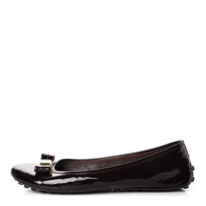 Louis Vuitton Patent Bow Flats 41 Bordeaux 1 of 10