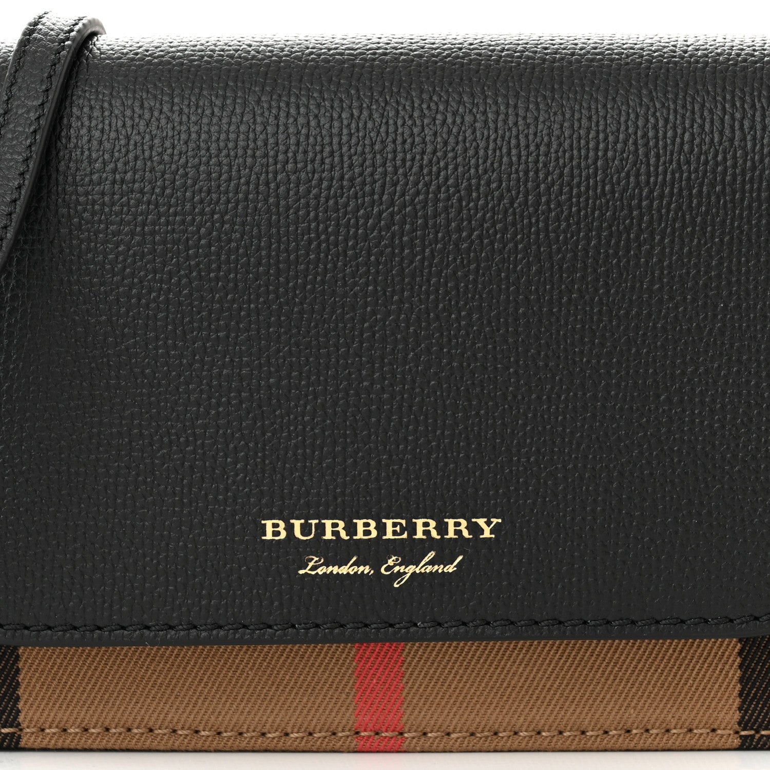 Burberry Calfskin Vintage Check Small Loxley Crossbody Black 7 of 9