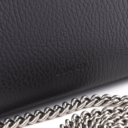 Gucci Calfskin Mini Dionysus Chain Wallet Black 8 of 9