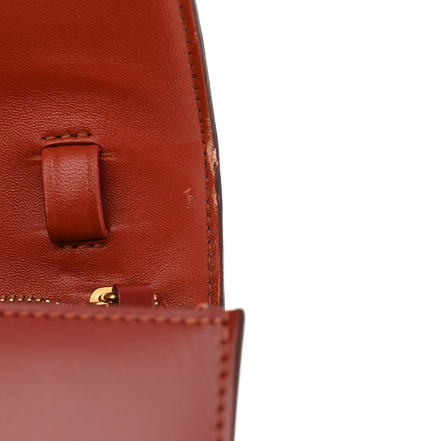 Celine Box Calfskin Medium Classic Box Flap Bag Dark Brick 11 of 13