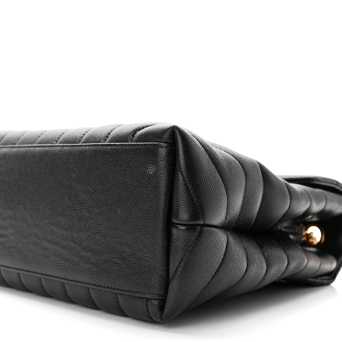 Grain de Poudre Calfskin Y Quilted Monogram Medium Loulou Chain Satchel Black