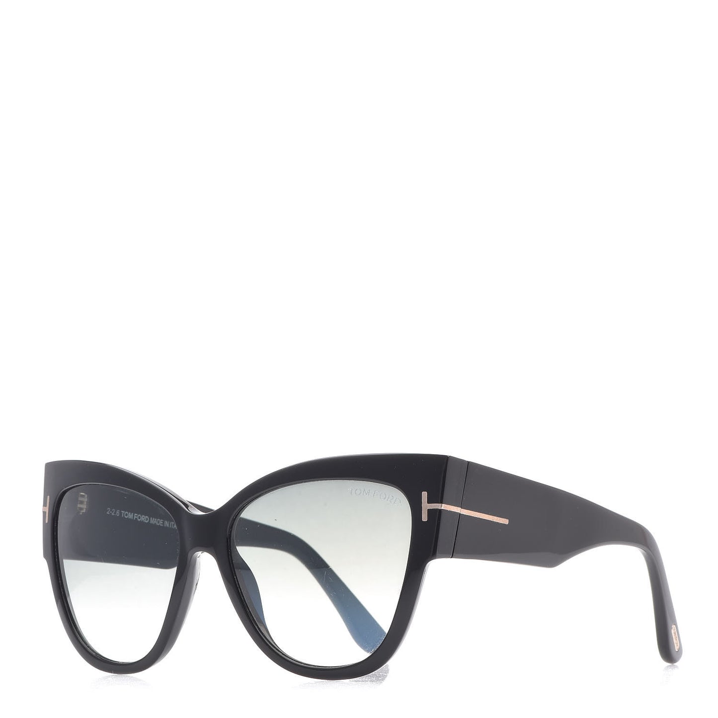 Acetate Anoushka Cat Eye Sunglasses TF371 Black