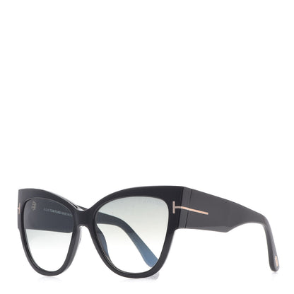 Tom Ford Acetate Anoushka Cat Eye Sunglasses TF371 Black 1 of 7