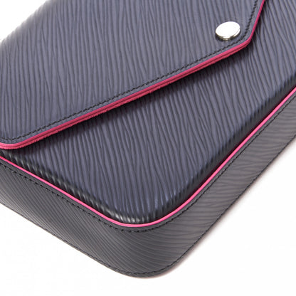 Louis Vuitton Epi Pochette Felicie Black Hot Pink 7 of 9