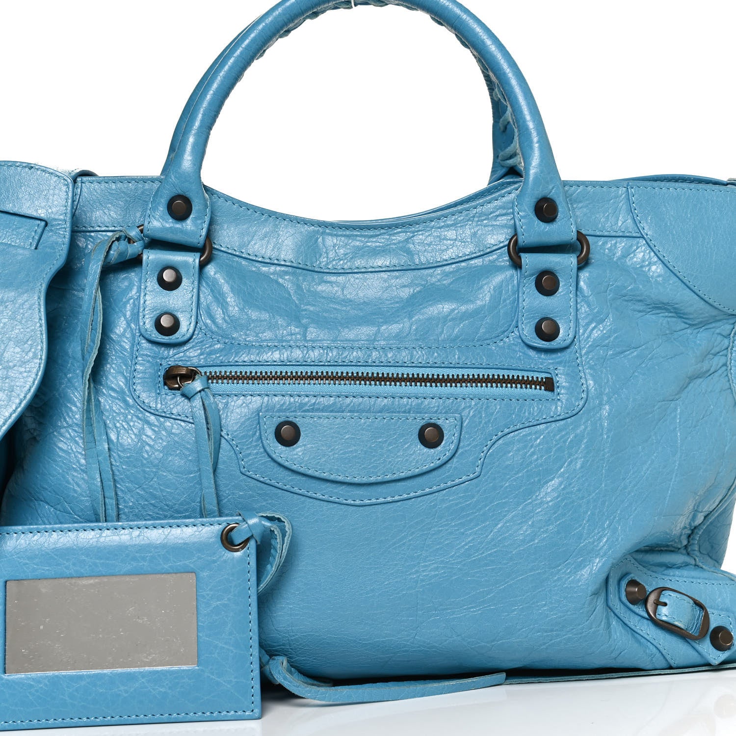 Balenciaga Agneau Classic Hardware City Bleu Azur Clair 7 of 10