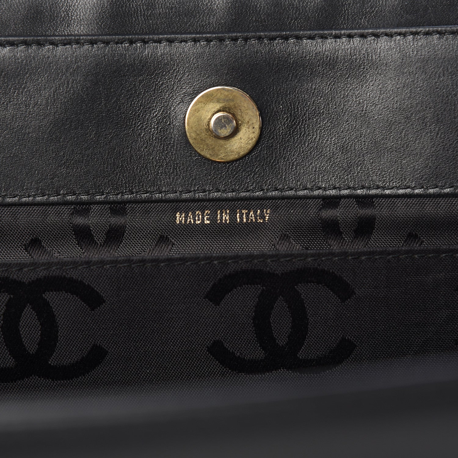 Chanel Lambskin Double Stitch Quilted Tote Black 7 of 10