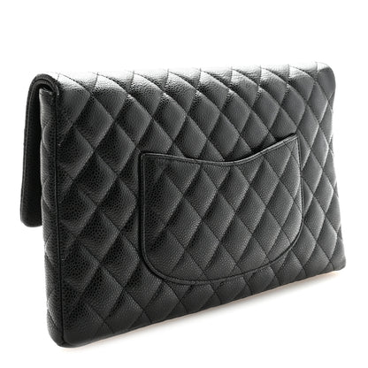 Chanel Caviar Quilted Flap Clutch Black 3 of 7