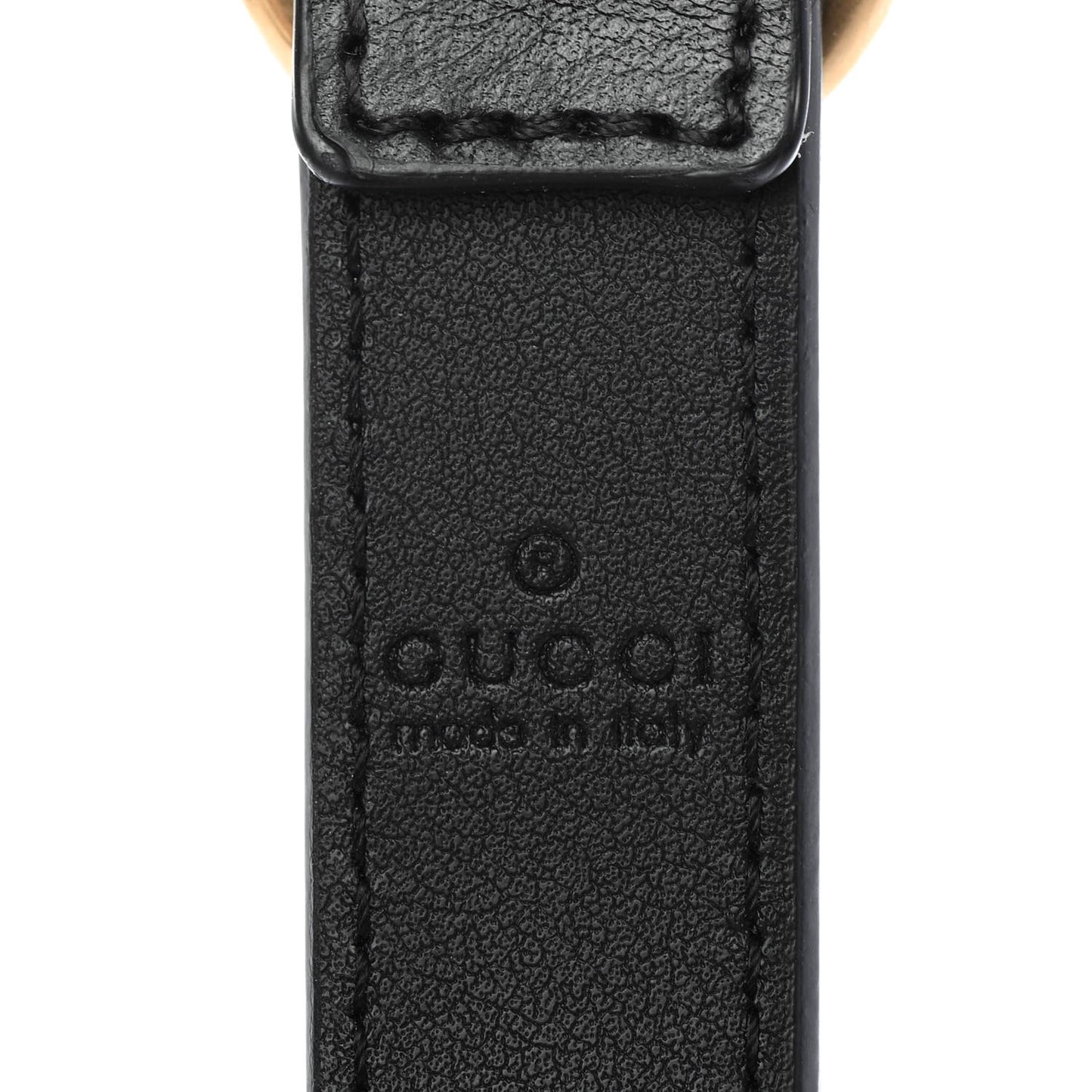 Calfskin Horse Head Choker Black