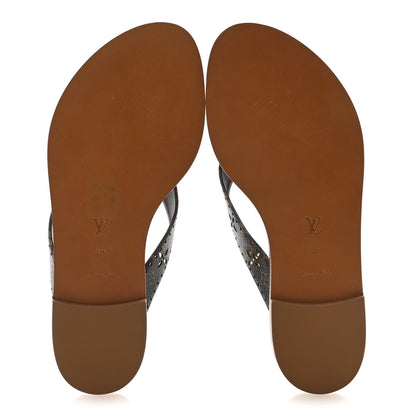 Louis Vuitton Monogram Sunny Flat Thong Sandals 40 Brown 6 of 9