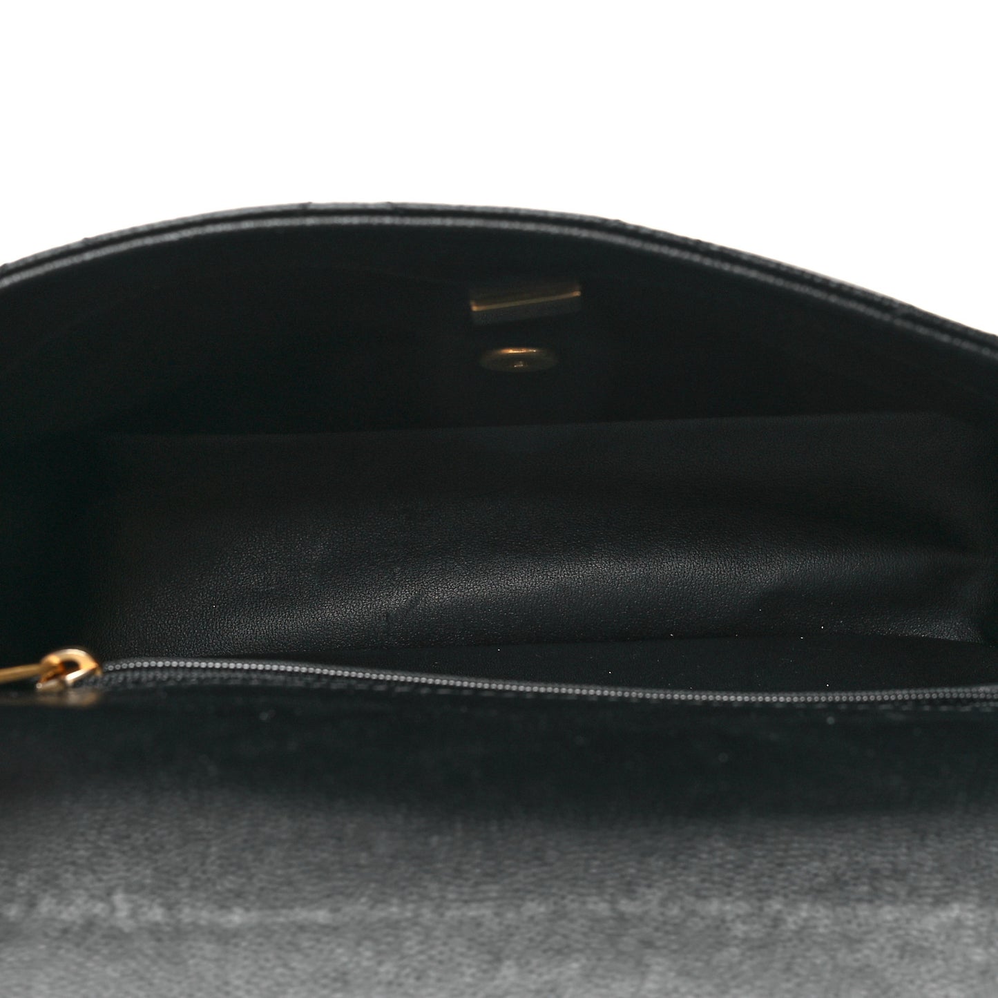 Caviar Quilted Sweetheart Flap Black