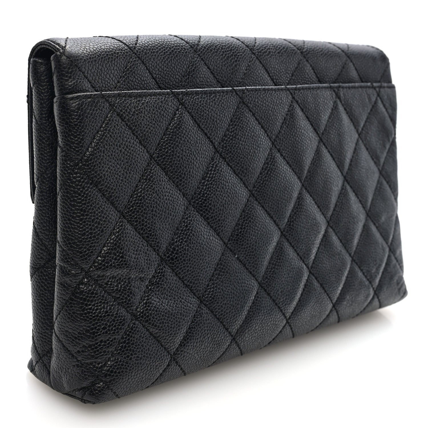 Chanel Caviar Quilted CC Beauty Clutch Black 3 of 6
