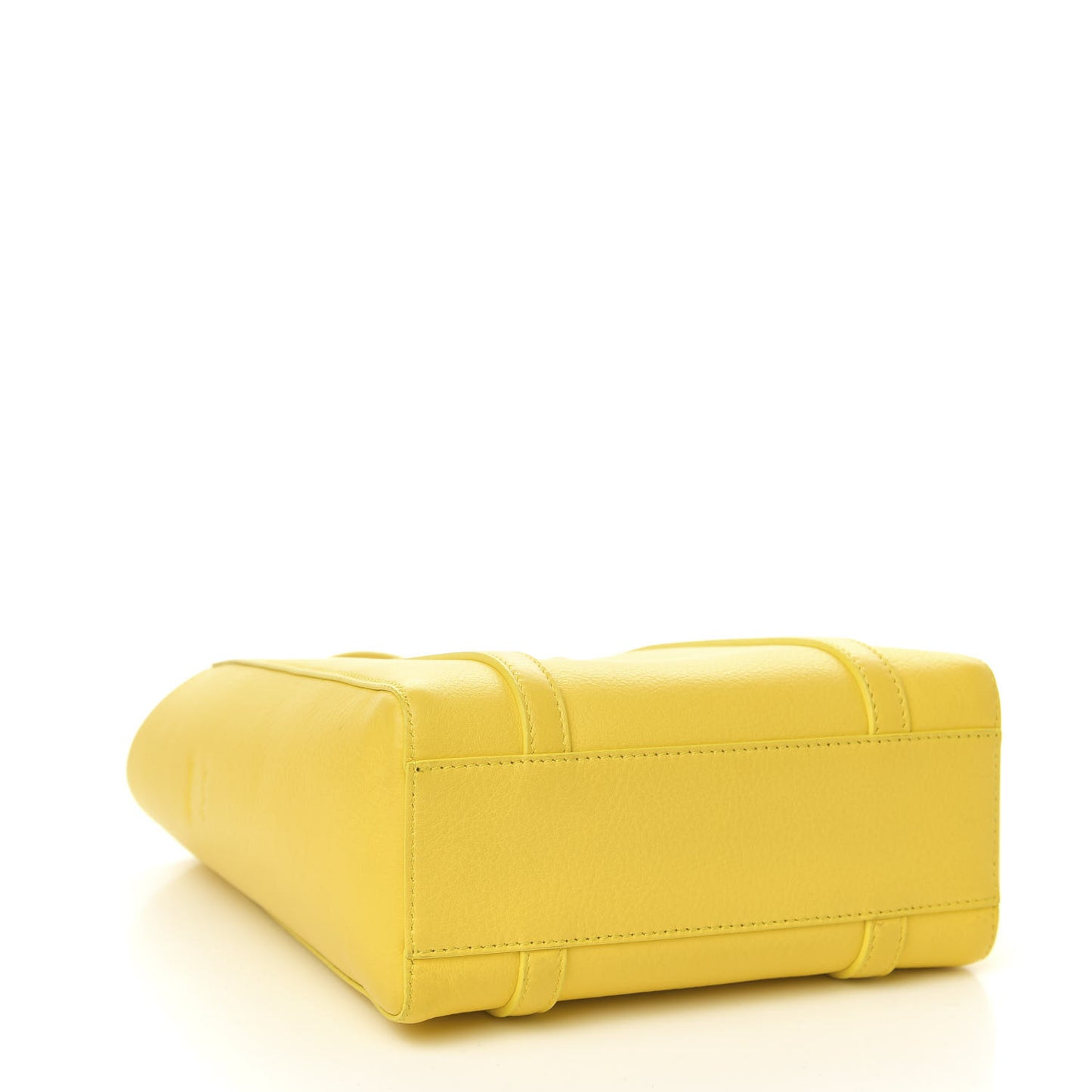Smooth Calfskin Logo XXS Everyday Tote Jaune Soleil Black
