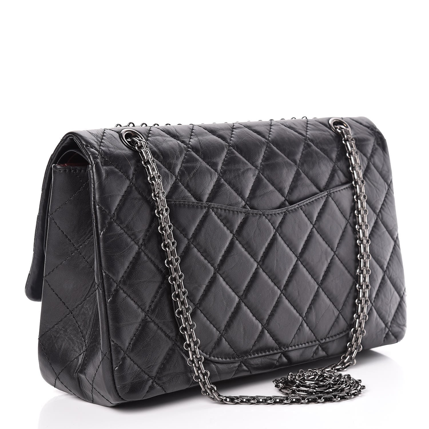Chanel Aged Calfskin Quilted 2.55 Reissue 227 Flap Black 3 of 11