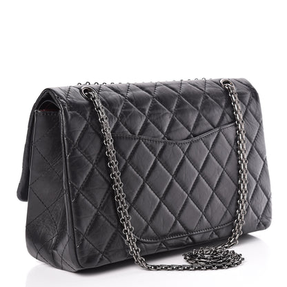 Chanel Aged Calfskin Quilted 2.55 Reissue 227 Flap Black 3 of 11