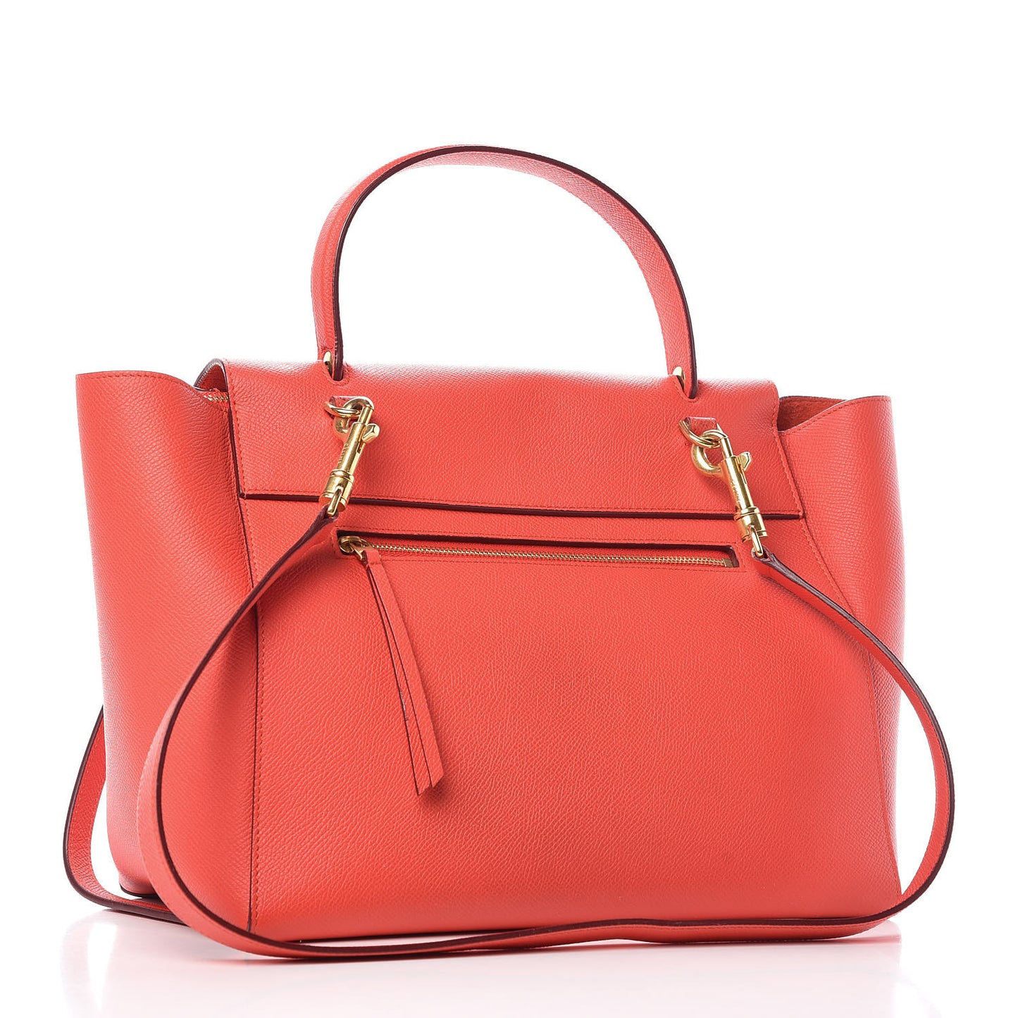 Grained Calfskin Mini Belt Bag Vermillion