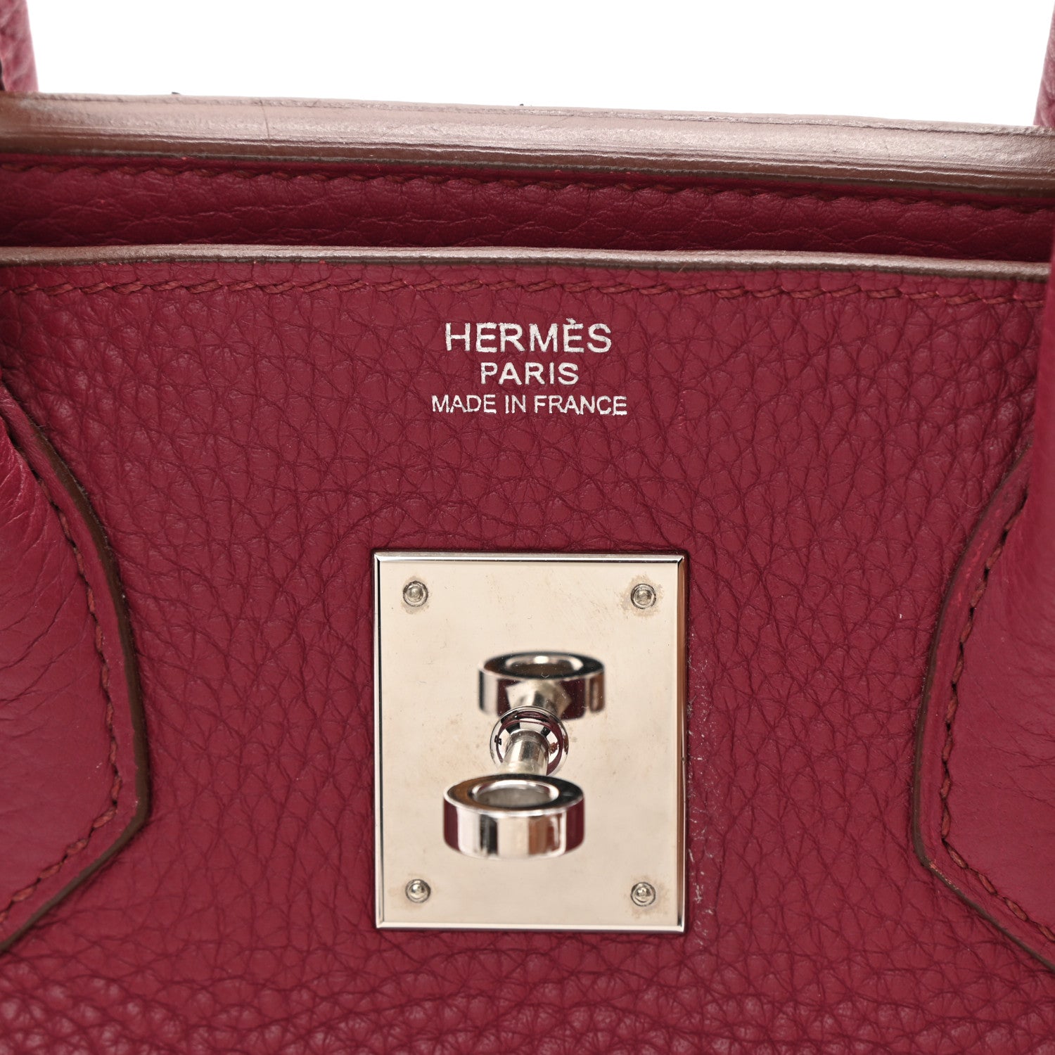 Hermes Taurillon Clemence Birkin 30 Rubis 6 of 12