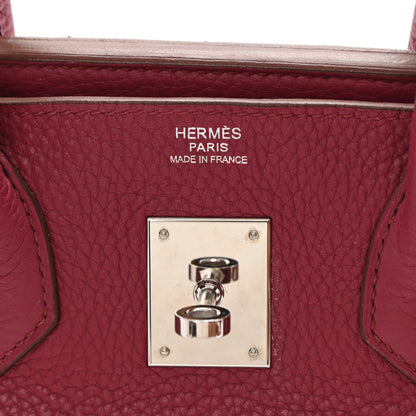 Hermes Taurillon Clemence Birkin 30 Rubis 6 of 12