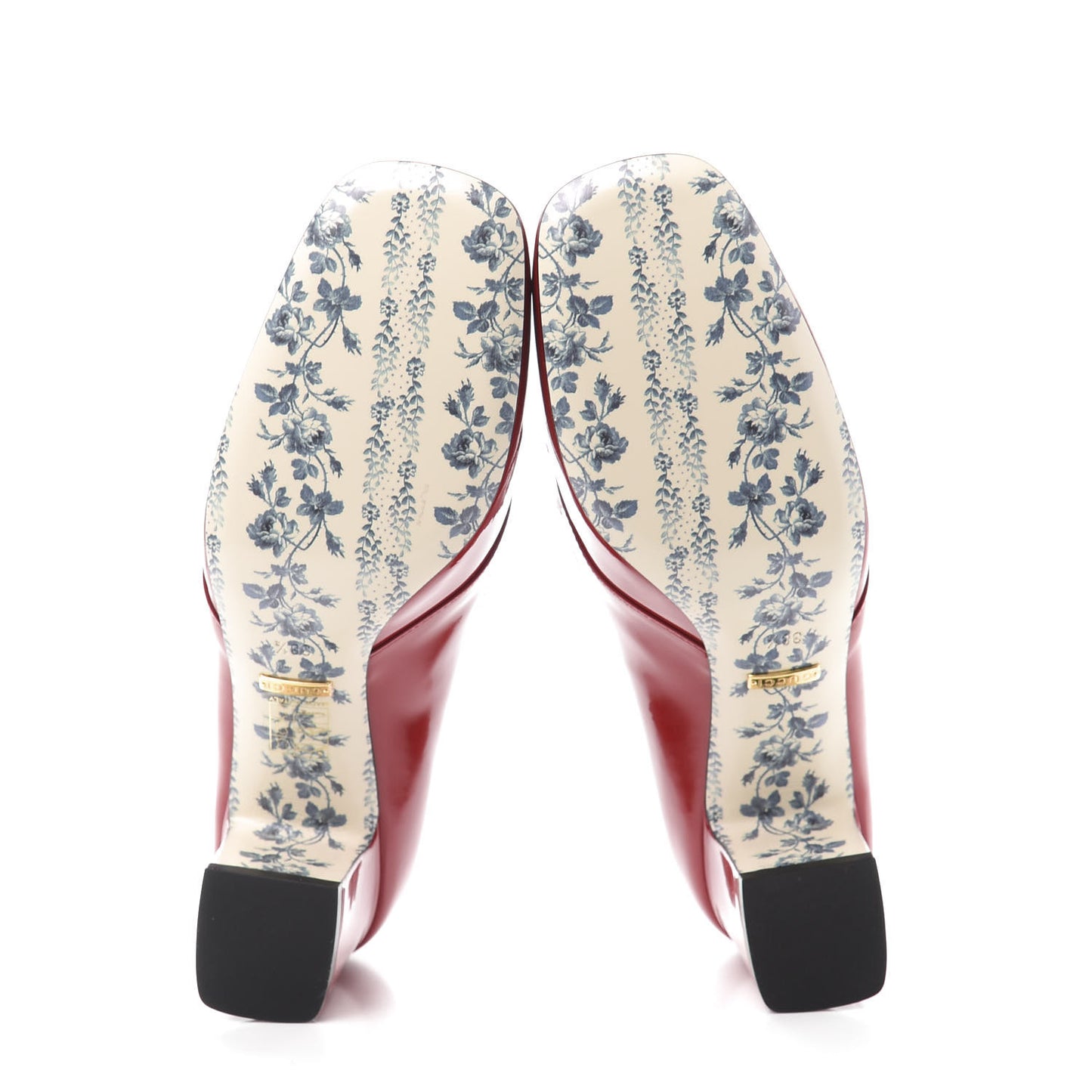 Vernice GG Victoire 55mm Loafer Pumps 38.5 Hibiscus Red