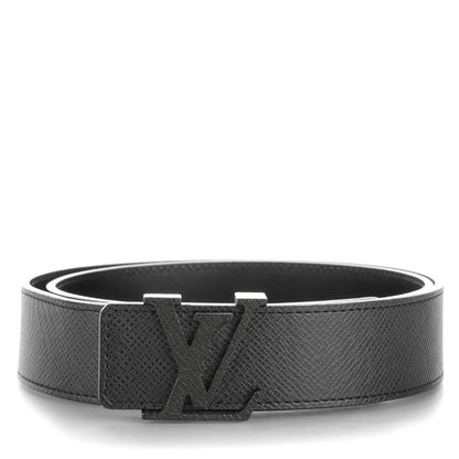 Louis Vuitton Taiga 35 MM LV Initiales Belt 85 34 Ardoise 1 of 8