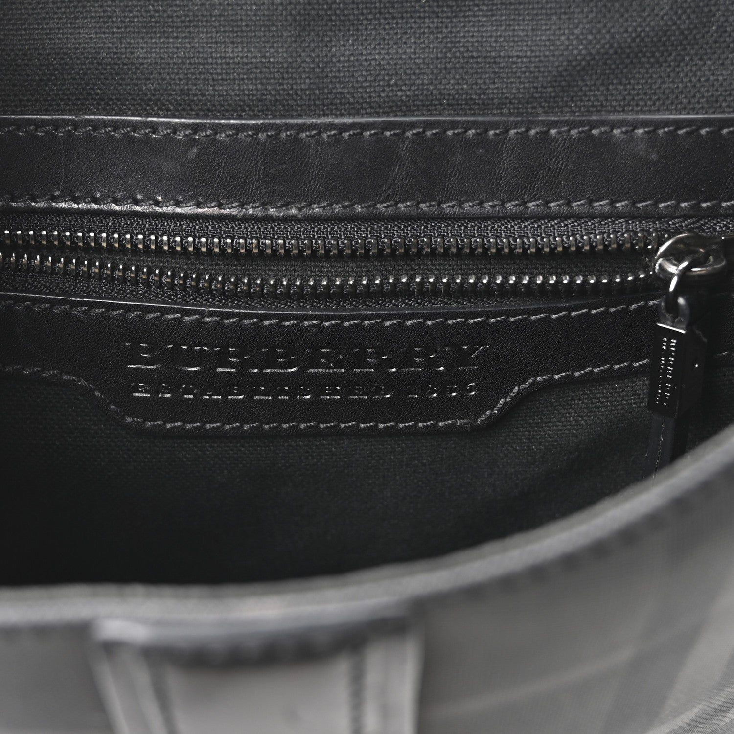 Burberry Smoked Check Vaughan Crossbody Bag Black 6 of 10