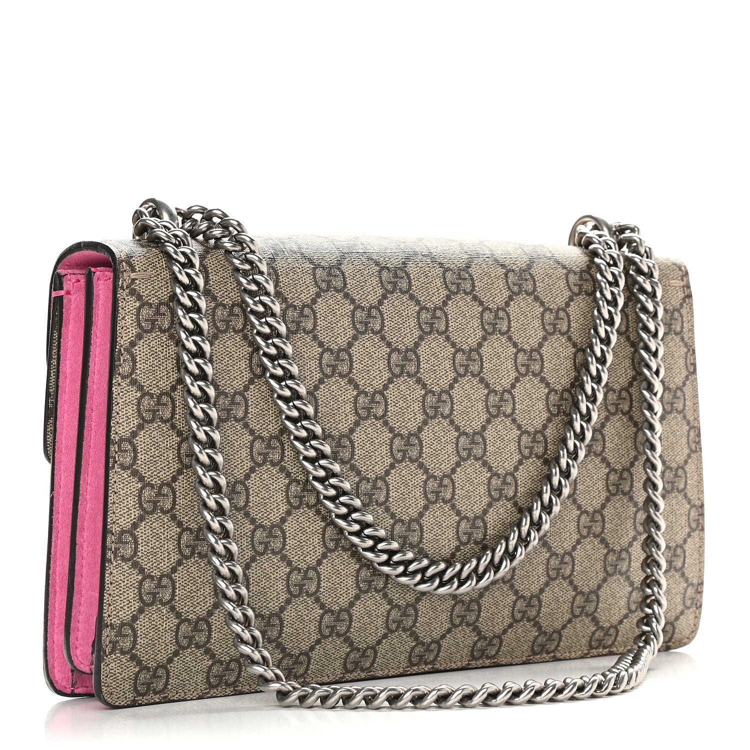 Gucci GG Supreme Monogram Small Dionysus Shoulder Bag Pink 3 of 11