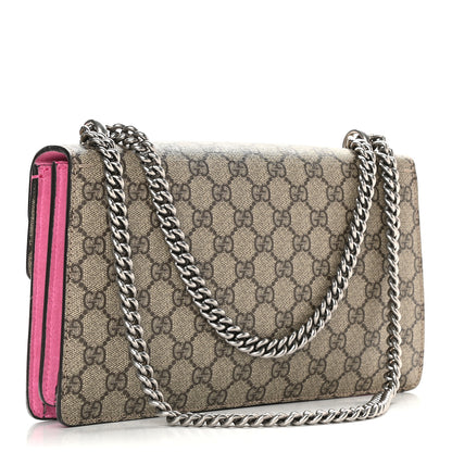 Gucci GG Supreme Monogram Small Dionysus Shoulder Bag Pink 3 of 11