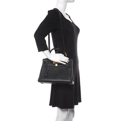 Hermes Togo Kelly Retourne 28 Black 2 of 14