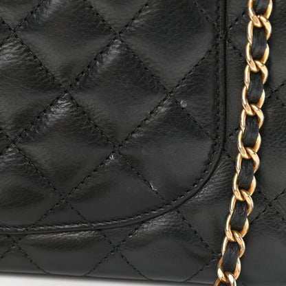 Chanel Calfskin Quilted Rock The Corner Flap Black 11 of 12