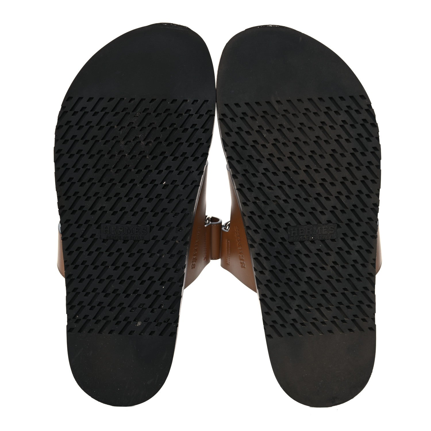 Hermes Calfskin Mens Chypre Sandals 43 Gold 5 of 15