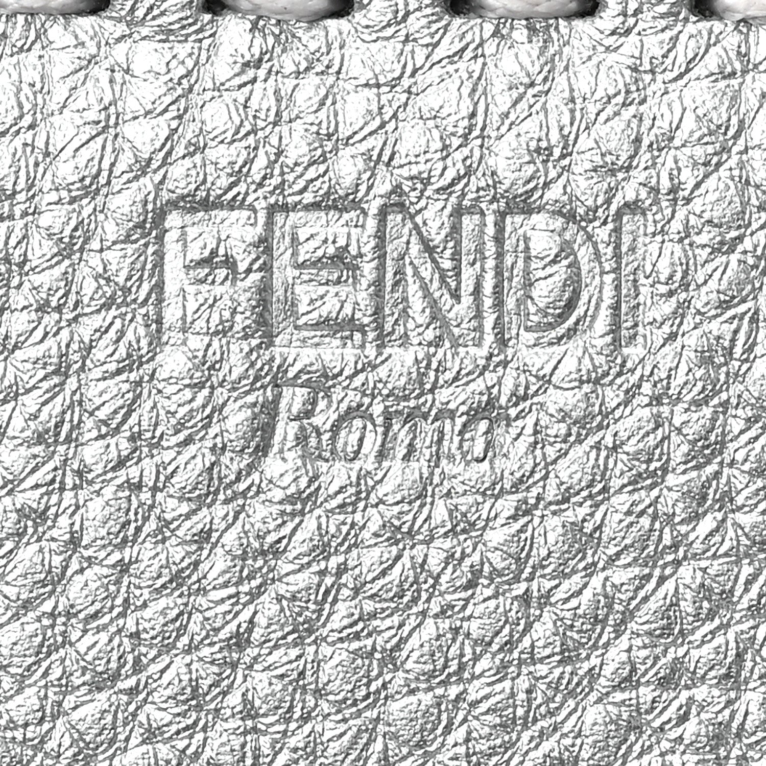 Fendi Cuoio Romano Lux Selleria Zip Around Wallet Argento 7 of 7