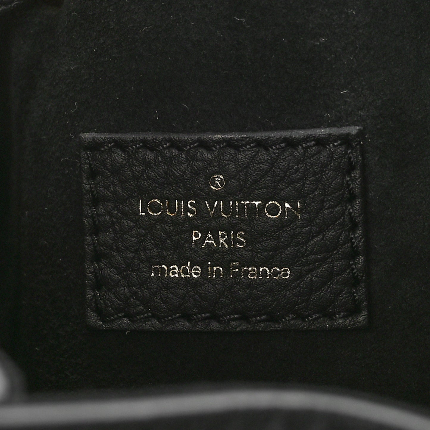 Calfskin Lockme Bucket MM Black
