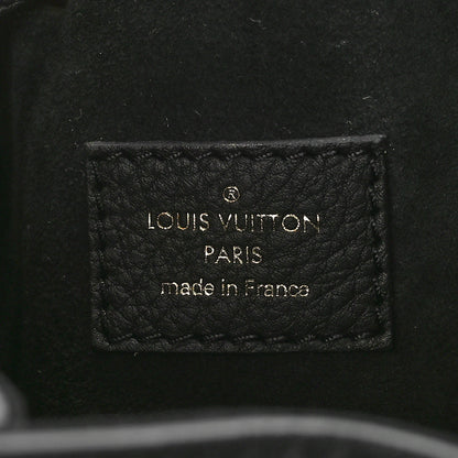 Louis Vuitton Calfskin Lockme Bucket MM Black 6 of 8