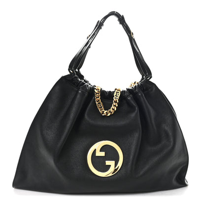 Gucci Calfskin Large Blondie Tote  Black 1 of 9