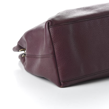 Gucci Pebbled Calfskin Medium Soho Chain Shoulder Bag Burgundy 6 of 11